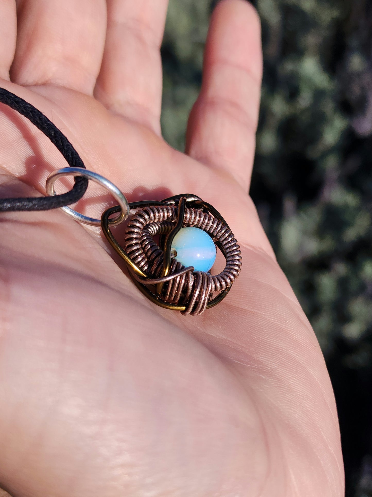 Eye Of A Serpent. Opalite Necklace. Made By Eyesthatburnthemind.