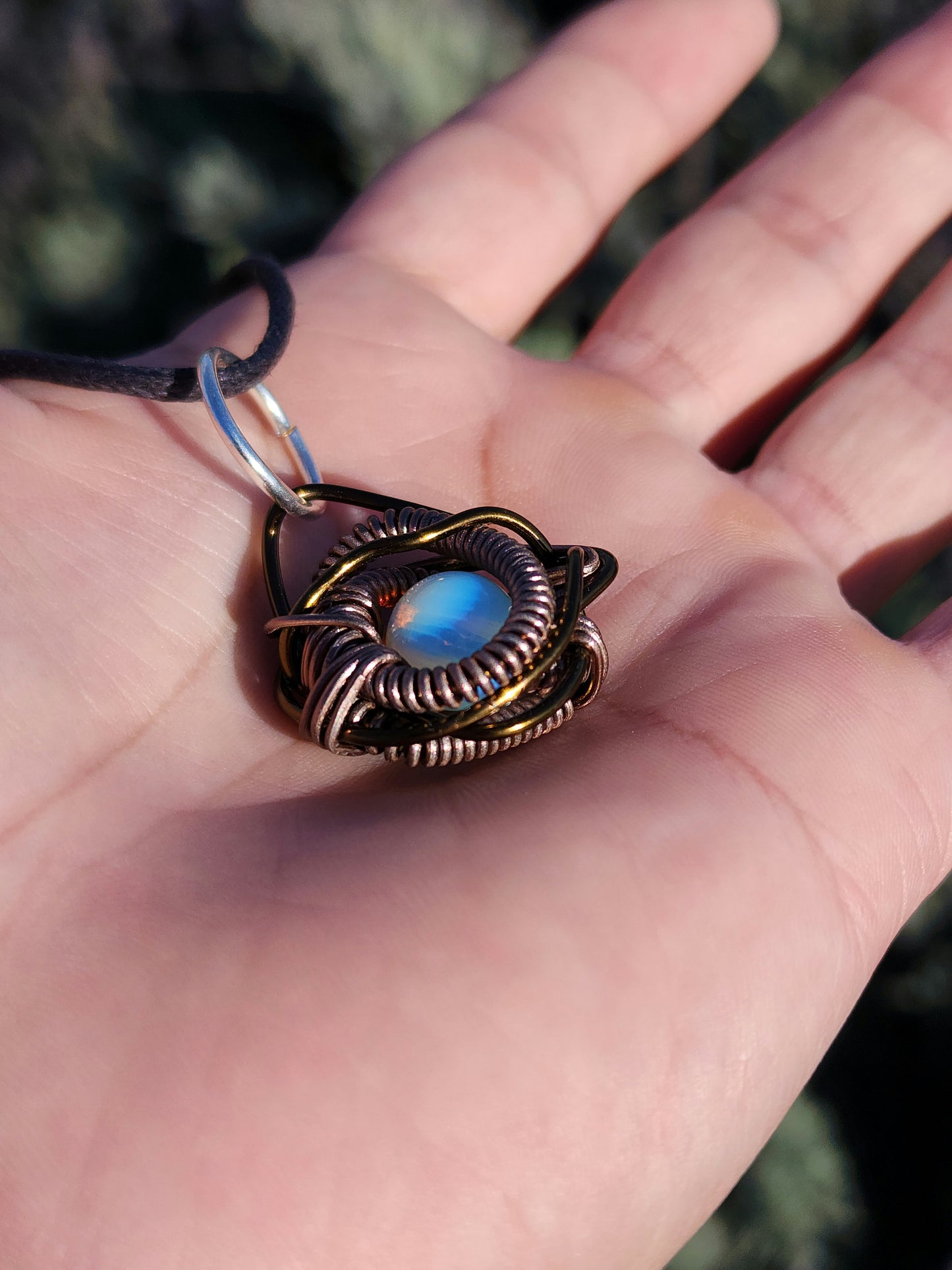 Eye Of A Serpent. Opalite Necklace. Made By Eyesthatburnthemind.