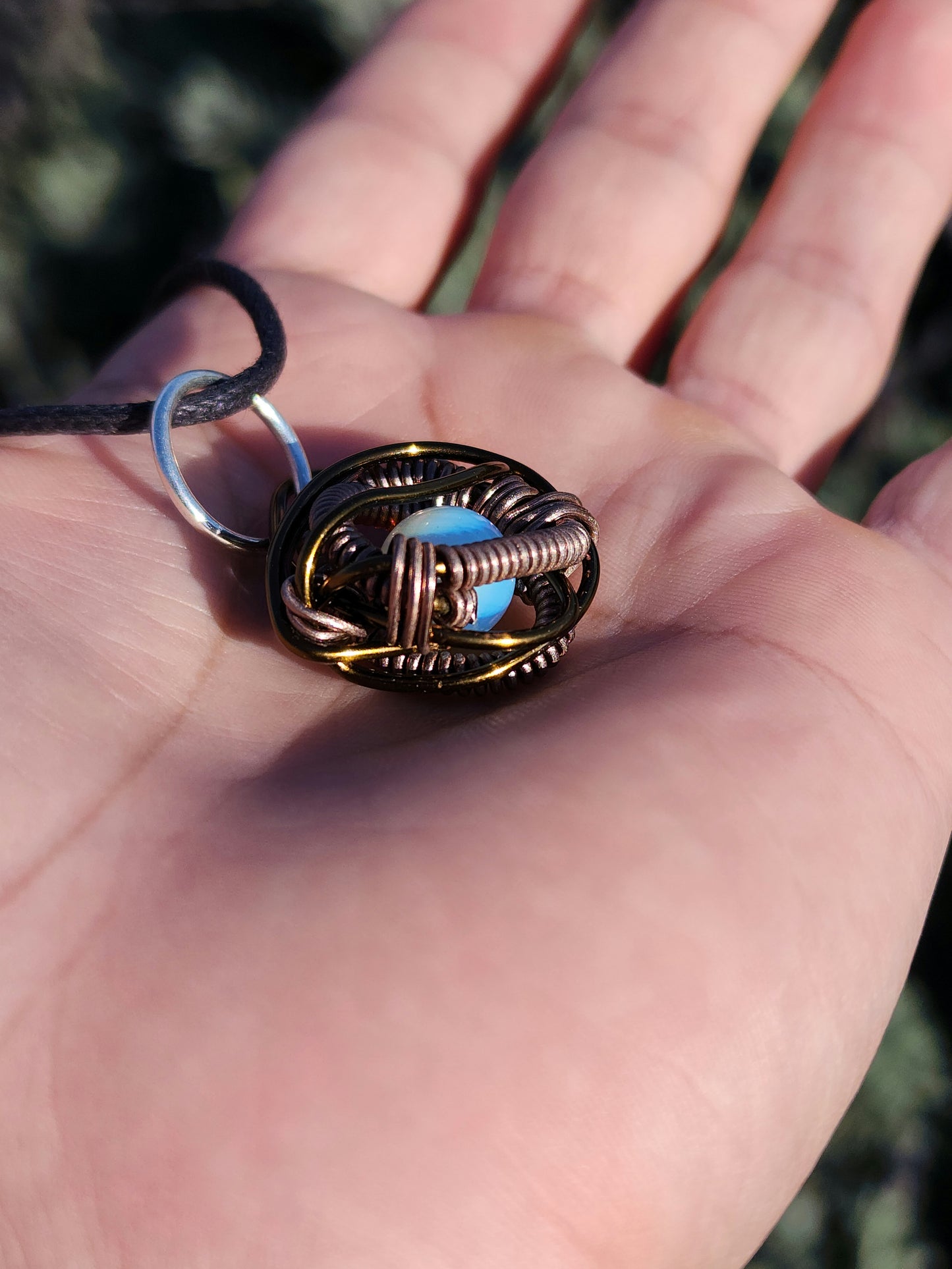 Eye Of A Serpent. Opalite Necklace. Made By Eyesthatburnthemind.