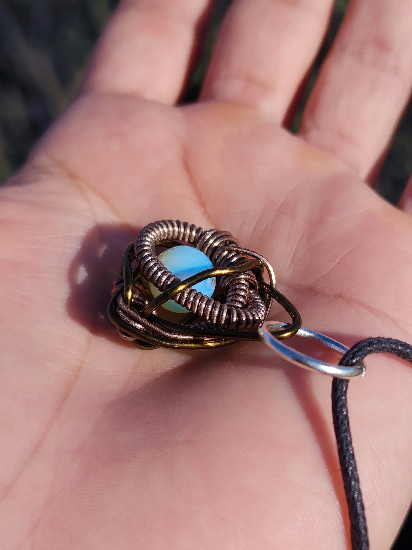 Eye Of A Serpent. Opalite Necklace. Made By Eyesthatburnthemind.