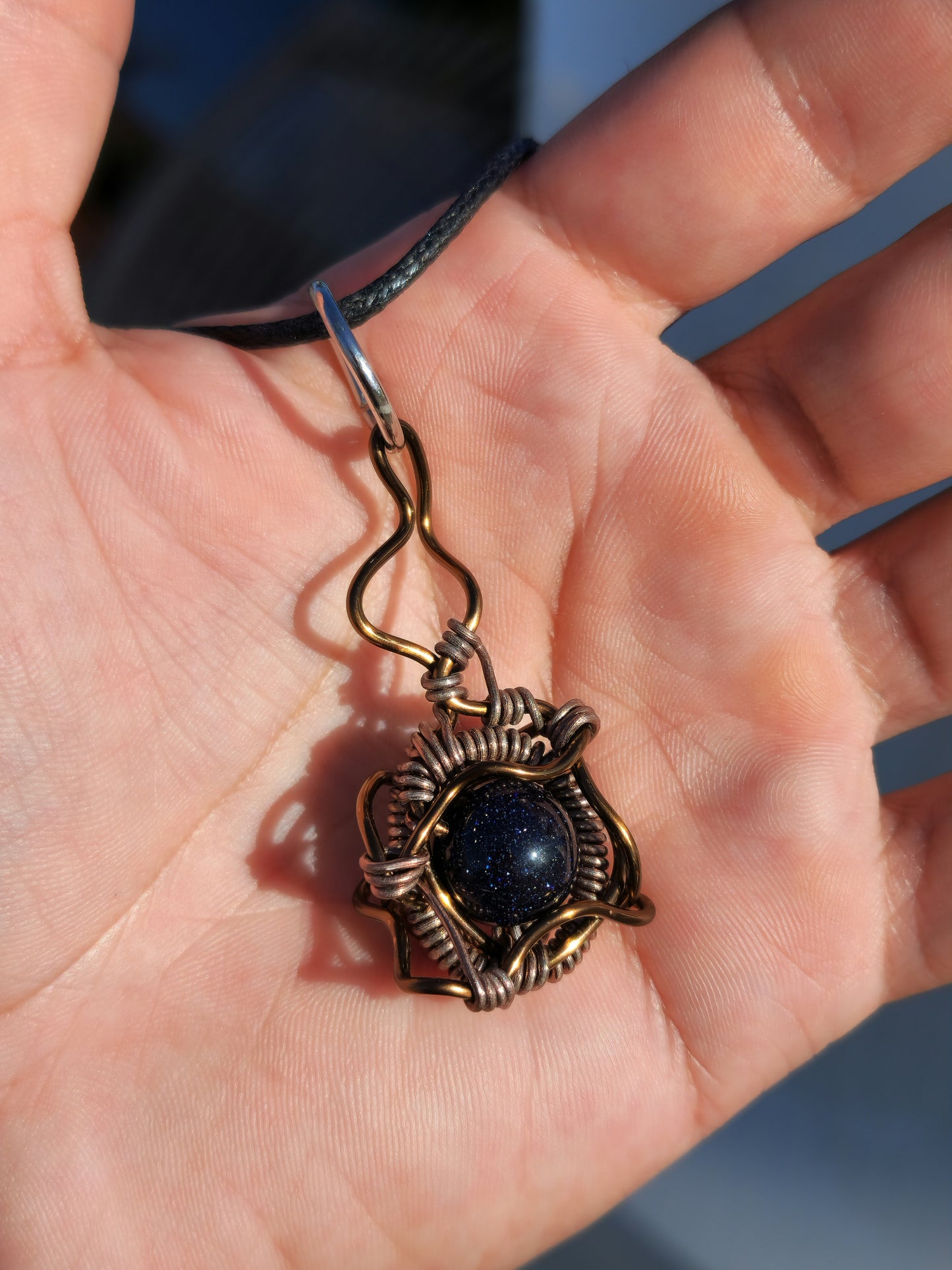Alluring Forbidden Catalyst. Sandstone necklace. Made by Eyesthatburnthemind.