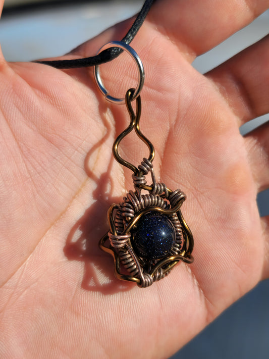 Alluring Forbidden Catalyst. Sandstone necklace. Made by Eyesthatburnthemind.