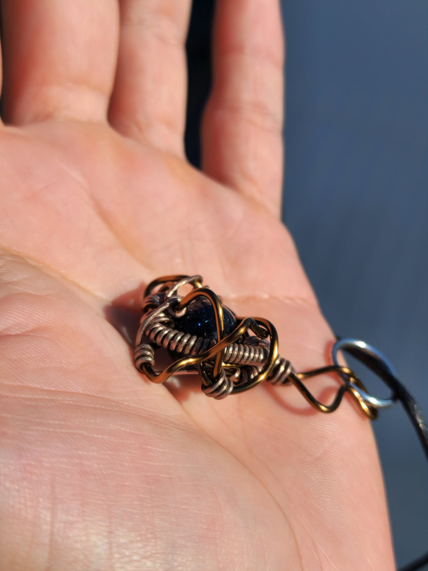 Alluring Forbidden Catalyst. Sandstone necklace. Made by Eyesthatburnthemind.
