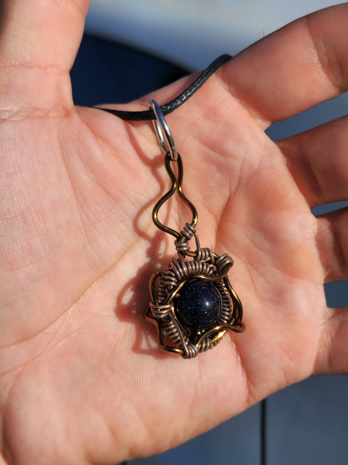 Alluring Forbidden Catalyst. Sandstone necklace. Made by Eyesthatburnthemind.