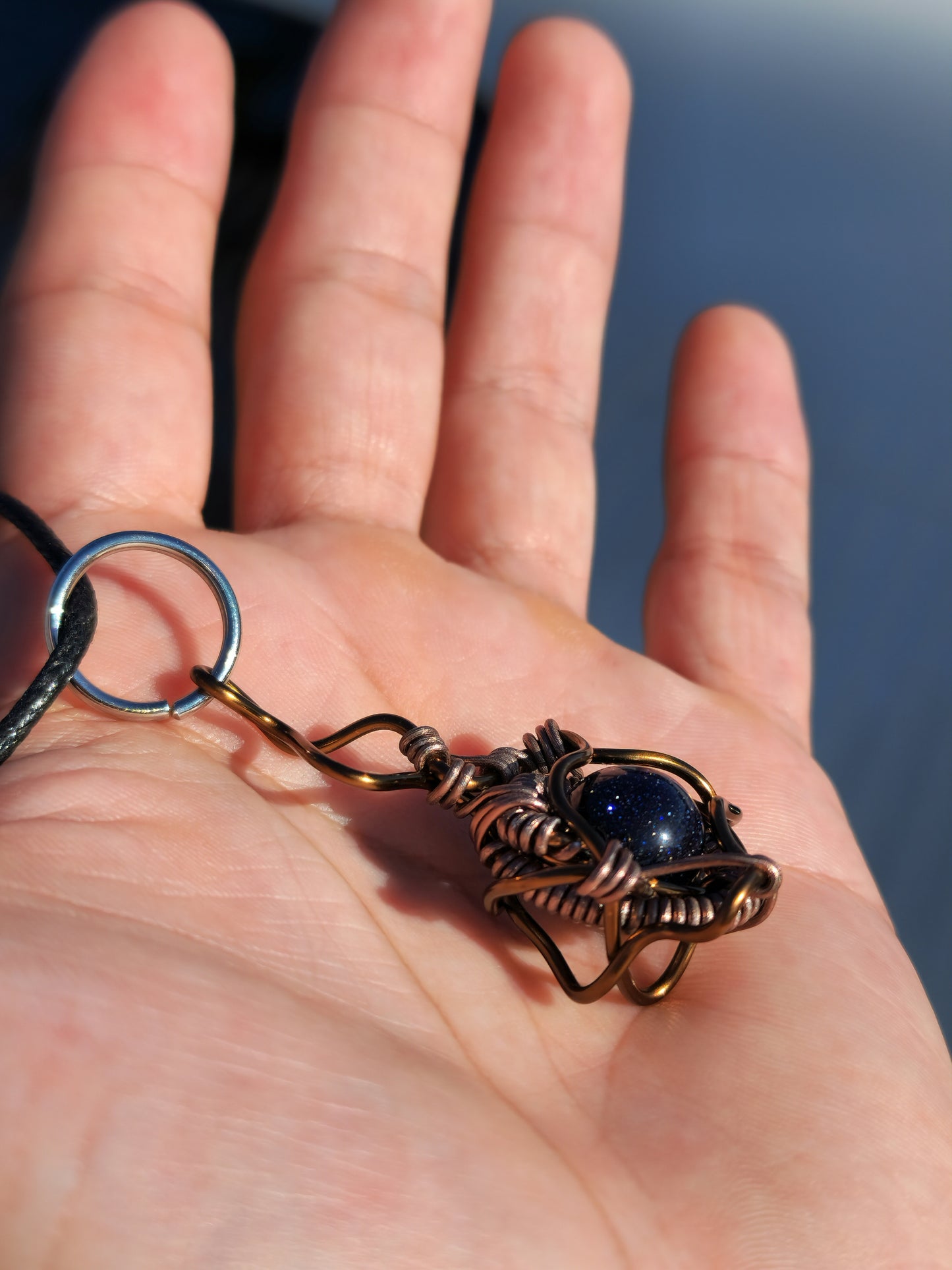 Alluring Forbidden Catalyst. Sandstone necklace. Made by Eyesthatburnthemind.